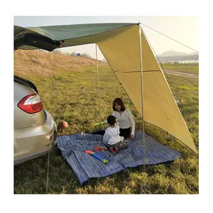 Auvent d'extérieur multifonctionnel, camping portable, pliable, imperméable, pour le toit de la voiture, tente pare-soleil Simple, tente arrière de voiture de camping