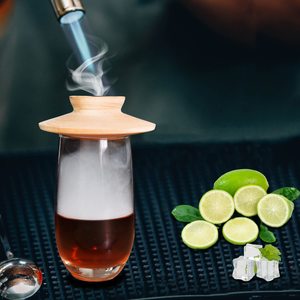 Smoker <span class=keywords><strong>de</strong></span> Cocktail, Kit pour whisky et Cocktail, avec 4 types <span class=keywords><strong>de</strong></span> puces en <span class=keywords><strong>bois</strong></span>, pour boisson à l'ancienne - Product Image 3