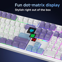 AJAZZ AK108 Tri-Mode 108 Keys Full Size Mechanical Keyboard Gasket Mount 5-Layer Sound Absorb Full Hot Swap 4600mAh PBT RGB