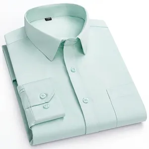 Novedad <span class=keywords><strong>de</strong></span> Verano, <span class=keywords><strong>Camisas</strong></span> Transpirables, Casuales y Elegantes, Talla Grande 7XL, Delgadas, Elásticas, <span class=keywords><strong>de</strong></span> Manga Larga para <span class=keywords><strong>Hombre</strong></span>, <span class=keywords><strong>de</strong></span> Color Sólido, Ropa <span class=keywords><strong>de</strong></span> Oficina - Product Image 4