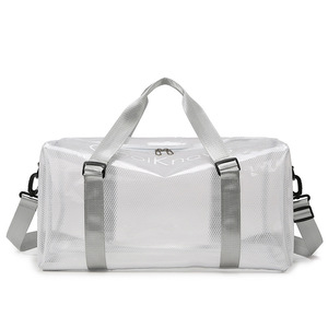Sac <span class=keywords><strong>de</strong></span> voyage transparent en PVC imperméable, grande capacité pour hommes et femmes, sac <span class=keywords><strong>de</strong></span> natation et <span class=keywords><strong>de</strong></span> fitness <span class=keywords><strong>l</strong></span>éger, bagage à main - Product Image 4