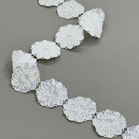 Dentelle Fantaisie en Gros, Broderie Florale 3D, Paillettes, Dentelles Solubles dans l'Eau pour Vêtements, Mode Lolita, Vêtements pour Femmes, Guipure