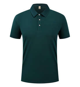 BSCI OEM alta calidad barato al por mayor nuevo estilo de moda de manga corta por encargo Negro hombres Polo camiseta - Product Image 1