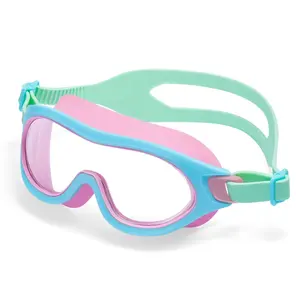 2021图案无异味硅胶垫片游泳镜高品质宽视泳镜眼镜