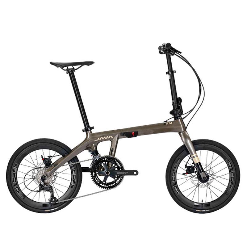 Bicicleta plegable de fibra de carbono para hombre y mujer, cicla de carretera de 20 pulgadas con marco de lujo para todas las edades, con diseño de Shimano, modelo Braga CB 18S