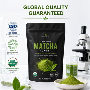 Suministro de Fábrica: Polvo de Matcha Culinario en Bolsas a Granel, Té Verde Orgánico para Smoothies, Compatible con Diseño de Marca Personalizada - Product Image 2