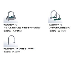 Stauff <b>U</b> Shaped Steel Pipe <b>Clamp</b> Metric 2 In 1 2 In Industrial Hydraulic Marine Use - Product Image 3