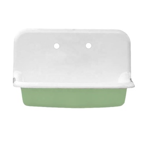 Personalizzabile classico lavello da cucina quadrato tradizionale in ghisa smaltata singola ciotola due fori rubinetto stile OEM personalizzabile - Product Image 3