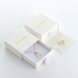 Custom Logo White Sliding Drawer Jewelry <b>Gift</b> <b>Box</b> Paper Packaging for Necklace Bracelet <b>Earrings</b> Ring Storage Display - Product Image 4