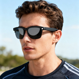 Lunettes intelligentes avec caméra, haut-parleurs, étanches, contrôle par application, assistant IA, traducteur, enregistrement <span class=keywords><strong>photo</strong></span>/vidéo 1080p, compatible PC sans fil - Product Image 3