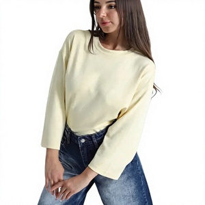 เสื้อยืดผู้หญิง EVER GLOW Best Style Plus Size ระบายอากาศได้ดี แขนยาว คอวี ผ้าฝ้ายลำลอง ใส่สบาย เป็นมิตรกับสิ่งแวดล้อม ปักลายสำหรับฤดูร้อน - Product Image 1
