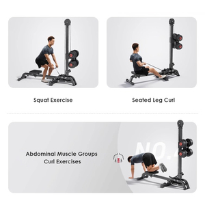 Máquina <span class=keywords><strong>de</strong></span> <span class=keywords><strong>Remo</strong></span> Plegable para Interiores ZHOYA SPORT, Máquina <span class=keywords><strong>de</strong></span> <span class=keywords><strong>Remo</strong></span> con Resistencia <span class=keywords><strong>de</strong></span> Aire y Carga <span class=keywords><strong>de</strong></span> Discos para Uso Doméstico - Product Image 3