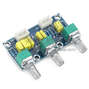 XH-M802 บอร์ดควบคุมเสียงแบบพาสซีฟ 2.0 แชนเนล ไฮไฟพรีแอมป์พร้อมการปรับระดับเสียงเบสและเสียงแหลม - Product Image 2