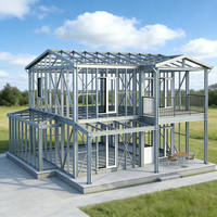 Kit de construction de bureau à domicile, assemblage rapide, coût compétitif, structure en acier léger, maison préfabriquée modulaire