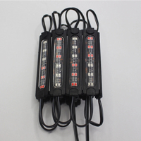 Module LED RAYFONDLED 86x20mm 12 LED 2W COB rouge/bleu clignotant IP65 DC12V 120° d'angle de vision pour voiture, camion, moto, tout-terrain