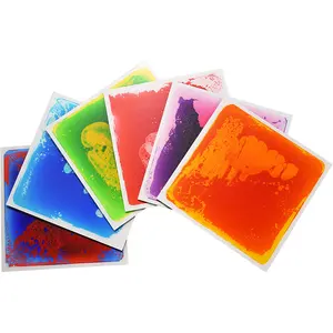 Factory Supplier Cosmic Liquid Tiles Relief Stress Anxiety Educational Liquid Floor Tile For Active Play, Dance, And Games
