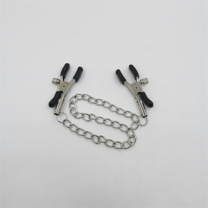 Couple Love Game Adjustable Soft Silicone Nipple &amp; Clitoral Clamp Sexy <strong>Anal</strong> Sex Toys with Stainless Metal <strong>Chains</strong> - Product Image 1