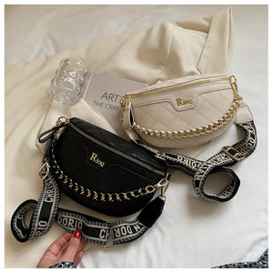 Nouveau sac de taille diamant treillis motif broderie ligne tendance Version coréenne du sac de poitrine pour dames à la mode à épaule unique - Product Image 6