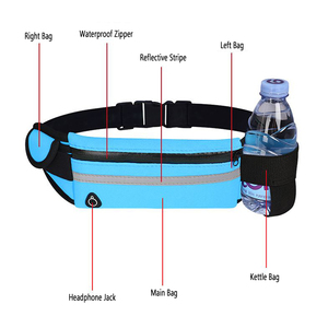 Deportes al aire libre Neopreno Correr Cintura Cinturón Botella de agua Riñonera elástica para teléfono móvil - Product Image 4