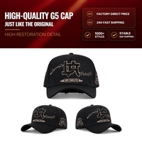 OEM ODM 100% Kualitas Asli Baru 5 Panel Chrome Rose Baez Beard 31 Suede Sports Baseball Cap Custom Topi Emas
