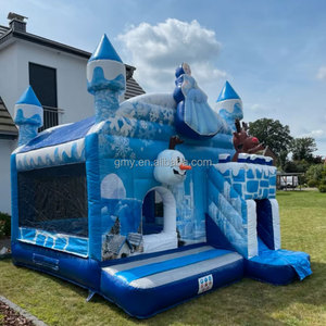 Castillo Inflable de Nieve GMY, Castillo de <span class=keywords><strong>Hielo</strong></span>, Juego de Rol para Niños, Equipo de Juego Suave, Castillo Inflable con Tobogán para Niños - Product Image 1