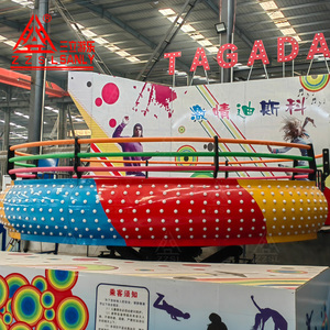 Manège Tagada 24 places avec plateau tournant disco pour parcs d'attractions, certifié CE, à vendre - Product Image 4