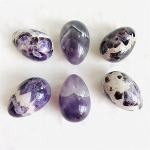 Huevo de cristal de amatista de ensueño natural al por mayor para masaje curativo Yoni - Product Image 3