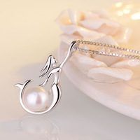 RINNTIN GPN12 Collier de perles en argent sterling 925 de haute qualité