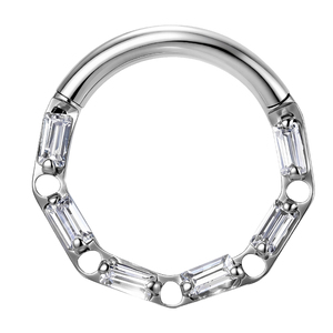 Aros de Titanio ASTM F136 para Septum, Aros Clicker para Cartílago, Joyería de <span class=keywords><strong>Piercing</strong></span> con Bisagra para <span class=keywords><strong>Mujer</strong></span> - Product Image 4