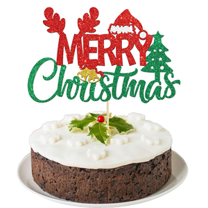 Elk Christmas Theme <span class=keywords><strong>Festival</strong></span> <span class=keywords><strong>Party</strong></span> Cake Postre Decoración de mesa con Christmas Cake Plugin para fiestas de Navidad - Product Image 1