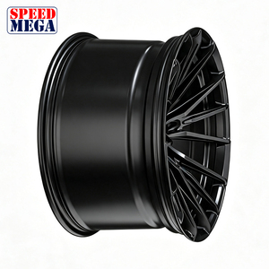 Jantes en alliage léger Speed Mega 20 à rayons multiples, 20 pouces, noir brillant, style sport de luxe, performance - Product Image 2