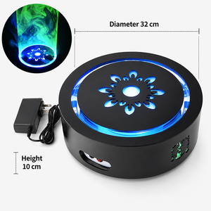 Luz LED RGB para Base de Hookah, Lámpara de Ambiente Redonda para Shisha, Bandeja de Luz Decorativa Recargable para Bar, KTV, Salón, OEM - Product Image 2