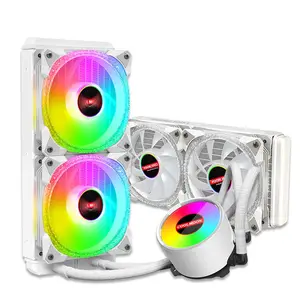 Hot Sell COOLMOON Gaming pc case 5V ARGB PWM 240mm Liquid Aio Cooler CPU Liquid Cooler Water Cooling Liquid Cooler for PC