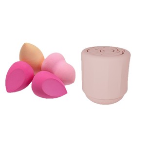 Silicone Makeup <b>Sponge</b> <b>Holder</b> Cute Design Portable Cosmetic Organizer Eco-Friendly Storage Case - Product Image 5
