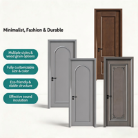 Porte de chambre luxueuse, porte intérieure en bois, étanche, insonorisée, résistante à l'humidité, pour villas et résidences