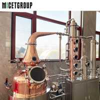 Machine de distillation en pot de cuivre multifonctionnelle 150L pour la distillation du whisky Brandy Gin Vodka et des huiles essentielles