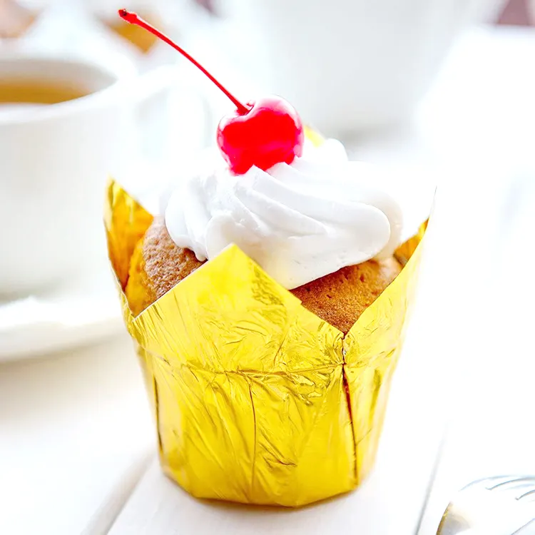 Muffin wrappers dessert paper Cup cake holders Liners Tulip cupcake Baking Cups