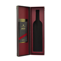 Boîte d'emballage de vin en mousse personnalisée de qualité supérieure, noire, pour bouteille de whisky, boisson alcoolisée, spiritueux, cadeau