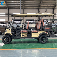 Voiturette de golf électrique Robetaa de style chinois, 48V, 4 roues, batterie au lithium, élégante, 6 places