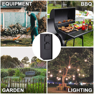 Presa da giardino impermeabile IP44 con presa esterna a 4 vie per diserbo e-bike per barbecue - Product Image 3