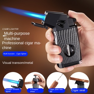 Torcia multifunzione per accendisigari di lusso con tagliasigari V supporto per accendisigari ago personalizzato stile classico - Product Image 2