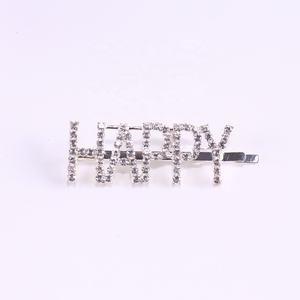 Letter Pearl Rhinestone Metal <b>Hair</b> <b>Clip</b> and <b>Diamond</b> Hairpin for Girls Party <b>Hair</b> Accessories Headdress - Product Image 2