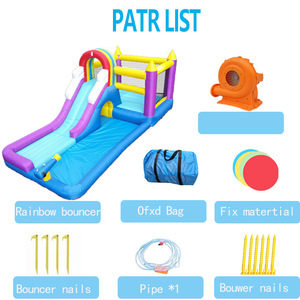 Pequeño castillo inflable familiar Castillo inflable interior y exterior Castillo rociador multifuncional Paraíso - Product Image 5