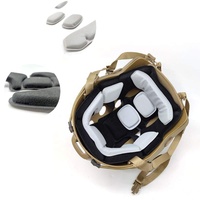 Confort sécurité amovible protéger adhésif amovible réglable protection doux confort tactique casque mousse rembourrage coussinets