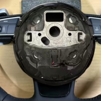 Setir Mobil Kulit Hitam Datar Tersedia untuk Audi TT RS A7 C7 2016 S3 S4 A3 A6 B9.5 8Y RS7 Q5 A5 Q7 8P C6 S5.