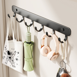 Appendiabiti da Parete Moderno Multifunzione in Metallo con 6 Ganci per Vestiti, Borse, Cucina, Bagno, Durevole e Autoadesivo - Product Image 3