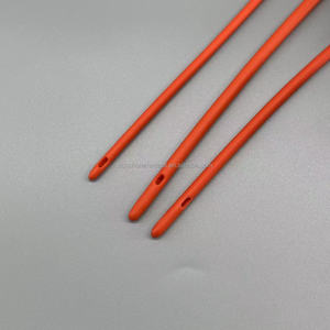 Cung cấp y tế cao su màu đỏ cao su hút ống thông/Ống với ngón tay/Phễu/máy bay điều khiển kết nối - Product Image 2