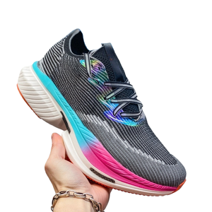 Zapatillas de Running de Moda con Malla de Carbono y Cuero Genuino, para Todas las Temporadas, Profesionales, para Maratón y Deportes al Aire Libre para Hombre - Product Image 3