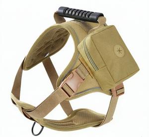 Arnés Ajustable para Perro de Poliéster con Asa, Bolsillo de Almacenamiento y Correa de Pecho Retráctil para Paseos al Aire Libre - Product Image 3
