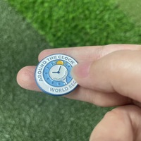 Marqueur de balle de golf en métal personnalisé avec époxy émaillé, design magnétique et logo personnalisé pour le golf